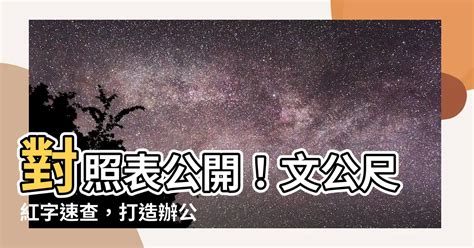 文公尺紅字速查表|【對照表文公尺紅字速查表】辦公室風水打造好運吉。